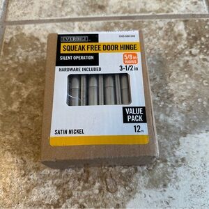 12 Pack - Everbuilt Satin Nickel Door Hinges 3.5" - New in Box